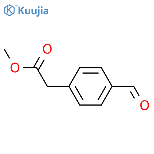 Methyl 2-(4-formylphenyl)acetate structure