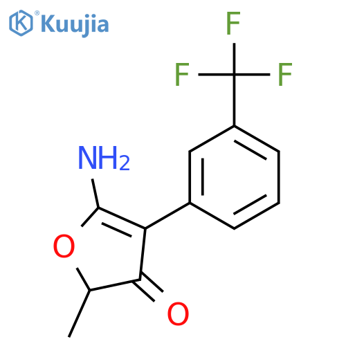 3(2H)-Furanone, 5-amino-2-methyl-4-[3-(trifluoromethyl)phenyl]- structure