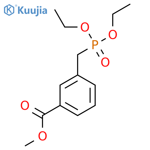 3-(Diethoxy-phosphorylmethyl)-benzoic acid methyl ester structure