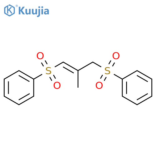 Benzene, 1,1'-[(2-methyl-1-propene-1,3-diyl)bis(sulfonyl)]bis- structure