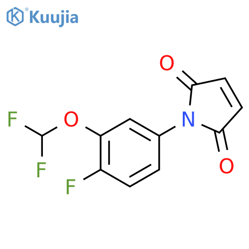 1H-Pyrrole-2,5-dione, 1-[3-(difluoromethoxy)-4-fluorophenyl]- structure