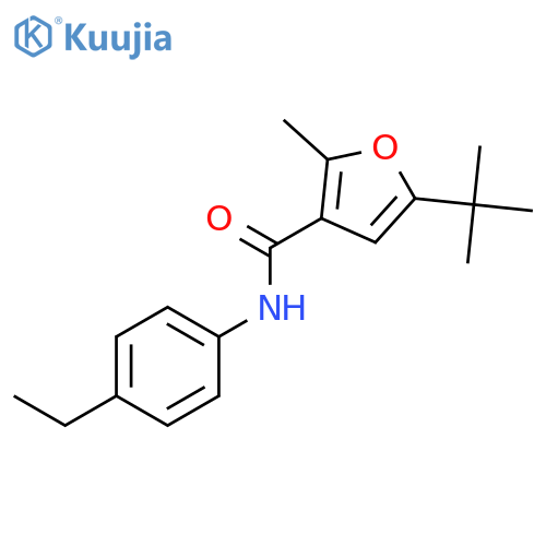 3-Furancarboxamide, 5-(1,1-dimethylethyl)-N-(4-ethylphenyl)-2-methyl- structure