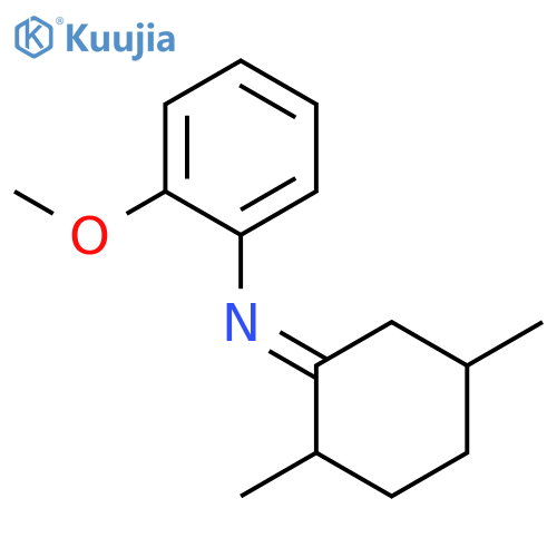 Benzenamine, N-(2,5-dimethylcyclohexylidene)-2-methoxy- structure