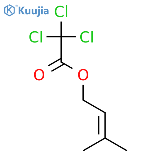 Trichloroacetic acid, 3-methylbut-2-enyl ester structure