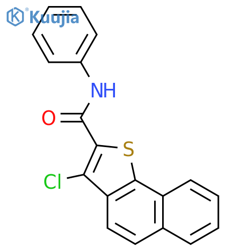 Naphtho[1,2-b]thiophene-2-carboxamide, 3-chloro-N-phenyl- structure