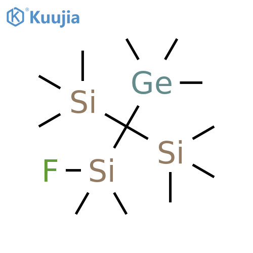 Silane, [(fluorodimethylsilyl)(trimethylgermyl)methylene]bis[trimethyl- structure
