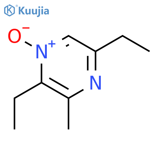 Pyrazine, 2,5-diethyl-3-methyl-, 1-oxide structure