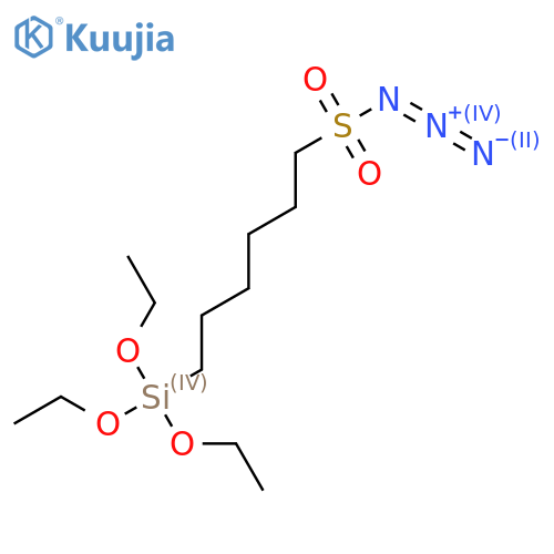1-Hexanesulfonyl azide,6-(triethoxysilyl)- structure