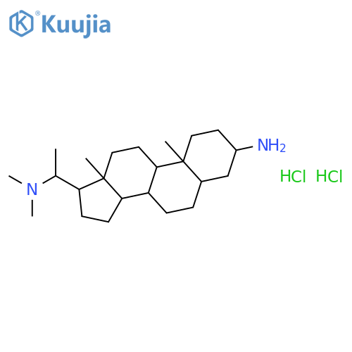 (3beta,5alpha,20S)-N~20~,N~20~-dimethylpregnane-3,20-diamine dihydrochloride structure