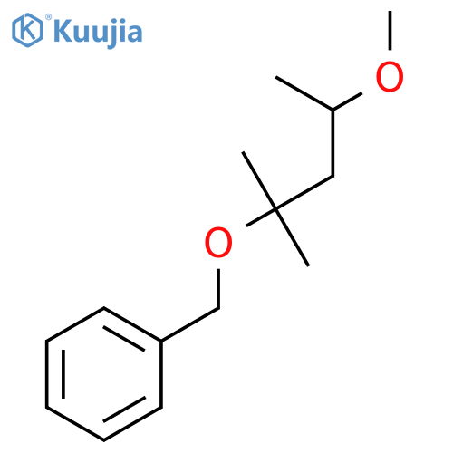 Benzene, [(3-methoxy-1,1-dimethylbutoxy)methyl]- structure