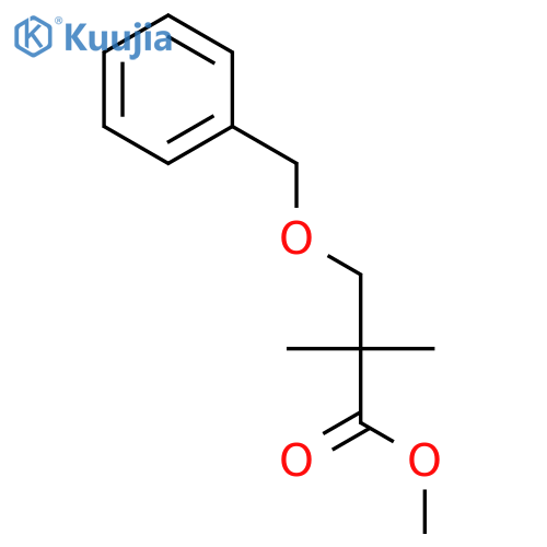 Propanoic acid, 2,2-dimethyl-3-(phenylmethoxy)-, methyl ester structure