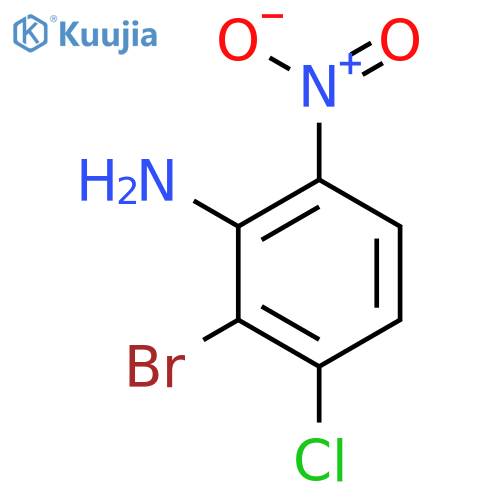 Benzenamine, 2-bromo-3-chloro-6-nitro- structure