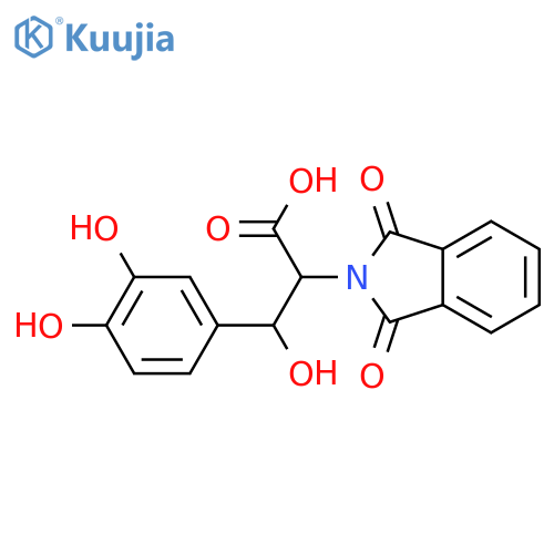 L-Threo-(n-phthaloyl-3-(3,4-dihydroxyphenyl)serine) structure