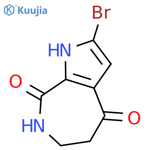 2-bromo-1H,4H,5H,6H,7H,8H-pyrrolo[2,3-c]azepine-4,8-dione structure