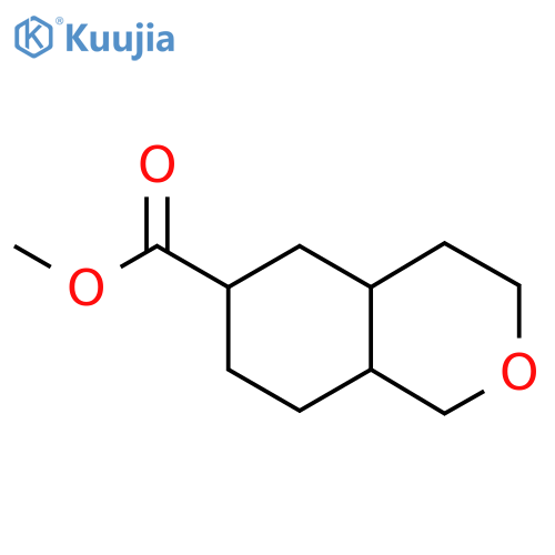 1H-2-Benzopyran-6-carboxylic acid, octahydro-, methyl ester structure