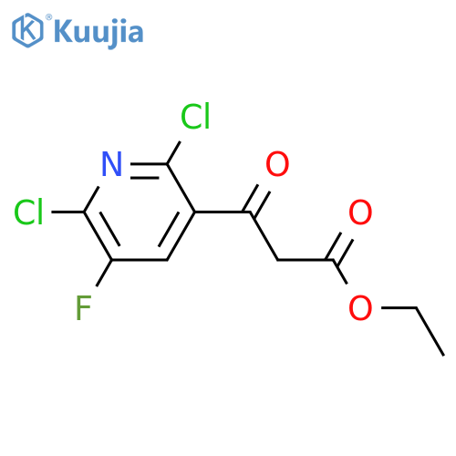 3-(2,6-Dichloro-5-fluoropyridin-3-yl)-3-oxopropanoic Acid Ethyl Ester structure