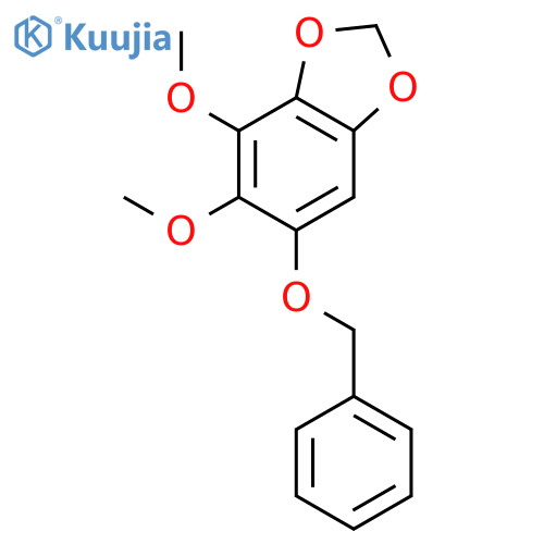 6-(benzyloxy)-4,5-dimethoxy-1,3-benzodioxole structure