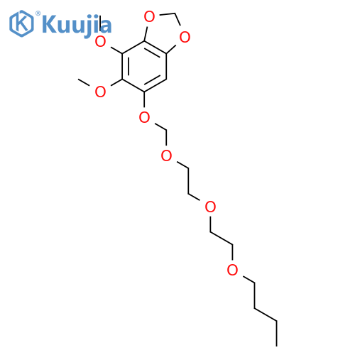 6-{[2-(2-butoxyethoxy)ethoxy]methoxy}-4,5-dimethoxy-1,3-benzodioxole structure
