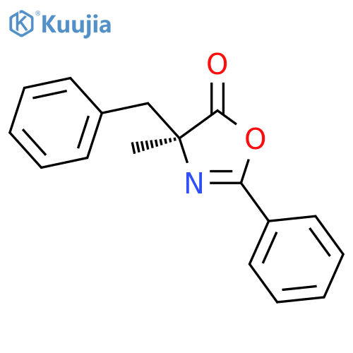 5(4H)-Oxazolone, 4-methyl-2-phenyl-4-(phenylmethyl)-, (4S)- structure