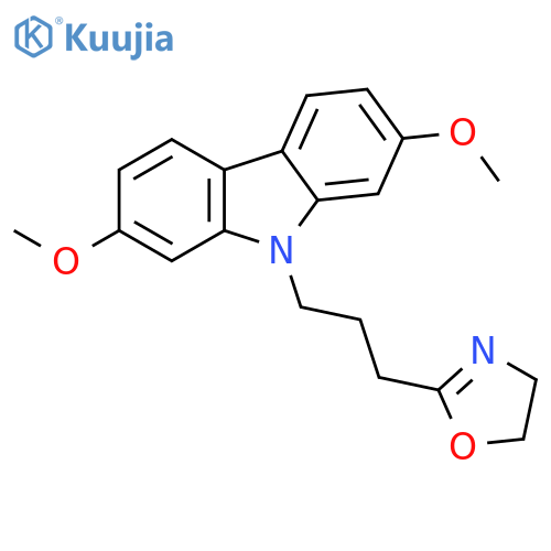 9H-Carbazole, 9-[3-(4,5-dihydro-2-oxazolyl)propyl]-2,7-dimethoxy- structure
