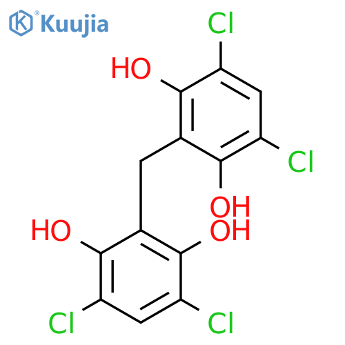 1,3-Benzenediol, 2,2'-methylenebis[4,6-dichloro- structure