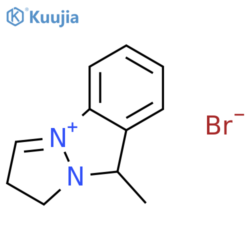 1H-Pyrazolo[1,2-a]indazol-4-ium, 2,9-dihydro-9-methyl-, bromide structure