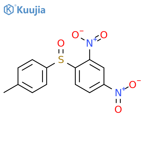 1-[(4-methylphenyl)sulfinyl]-2,4-dinitrobenzene structure