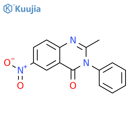 4(3H)-Quinazolinone, 2-methyl-6-nitro-3-phenyl- structure