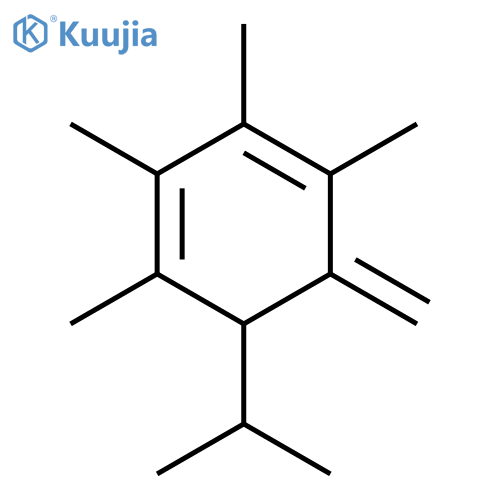 1,3-Cyclohexadiene, 1,2,3,4-tetramethyl-5-methylene-6-(1-methylethyl)- structure