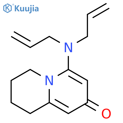 2H-Quinolizin-2-one, 4-(di-2-propenylamino)-6,7,8,9-tetrahydro- structure