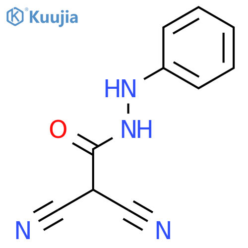 Acetic acid, dicyano-, 2-phenylhydrazide structure
