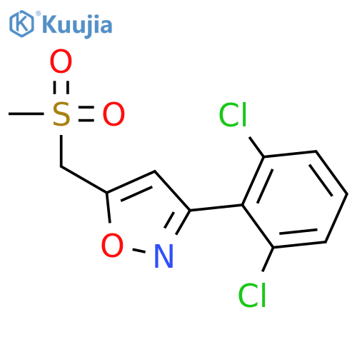 Isoxazole, 3-(2,6-dichlorophenyl)-5-[(methylsulfonyl)methyl]- structure