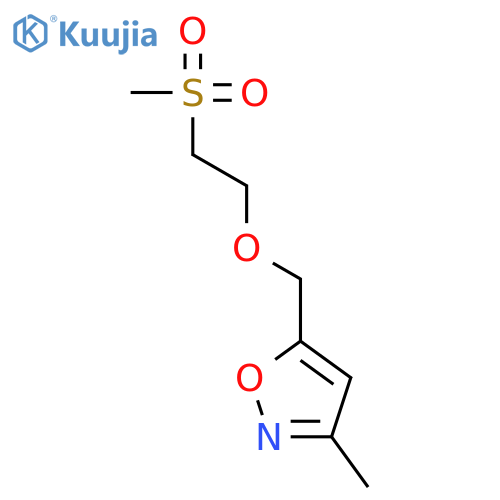 Isoxazole, 3-methyl-5-[[2-(methylsulfonyl)ethoxy]methyl]- structure