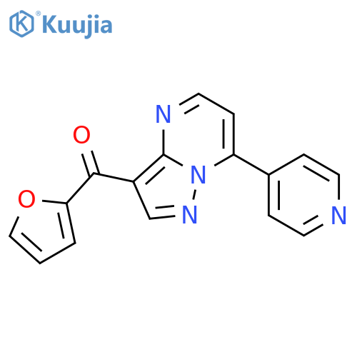 Methanone, 2-furanyl[7-(4-pyridinyl)pyrazolo[1,5-a]pyrimidin-3-yl]- structure