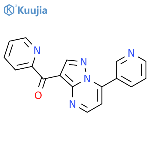 Methanone, 2-pyridinyl[7-(3-pyridinyl)pyrazolo[1,5-a]pyrimidin-3-yl]- structure
