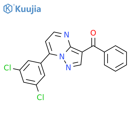 Methanone, [7-(3,5-dichlorophenyl)pyrazolo[1,5-a]pyrimidin-3-yl]phenyl- structure