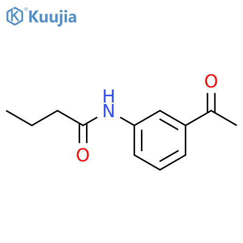 N-(3-acetylphenyl)butanamide structure