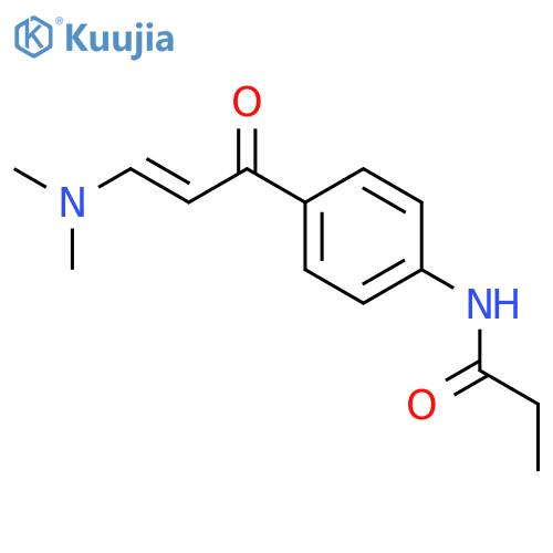 Propanamide, N-[4-[3-(dimethylamino)-1-oxo-2-propenyl]phenyl]- structure