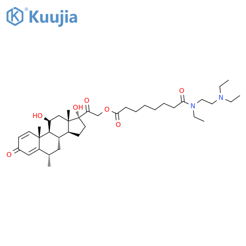 [2-[(6S,8S,9S,10R,11S,13S,14S,17R)-11,17-Dihydroxy-6,10,13-trimethyl-3-oxo-7,8,9,11,12,14,15,16-octahydro-6H-cyclopenta[a]phenanthren-17-yl]-2-oxoethyl] 8-[2-(diethylamino)ethyl-ethylamino]-8-oxooctanoate structure
