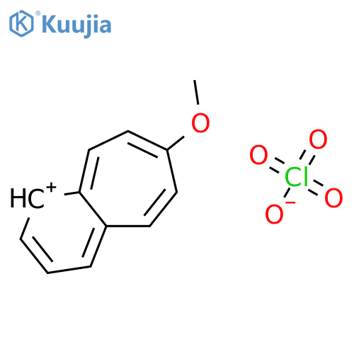 Benzocycloheptenylium, 7-methoxy-, perchlorate structure