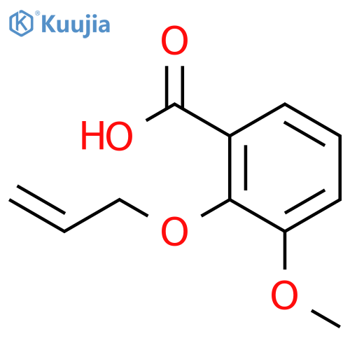 Benzoic acid,3-methoxy-2-(2-propen-1-yloxy)- structure