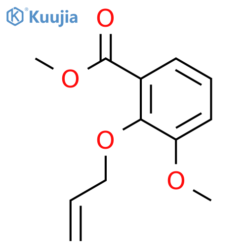 Benzoic acid,3-methoxy-2-(2-propen-1-yloxy)-, methyl ester structure