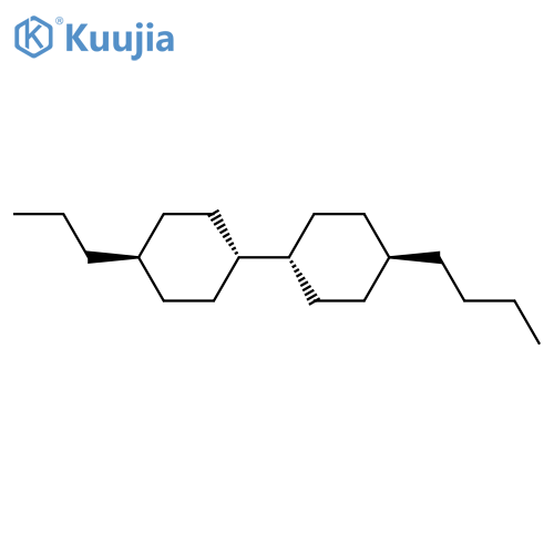 (trans,trans)-4-Butyl-4'-propyl-1,1'-bicyclohexyl structure