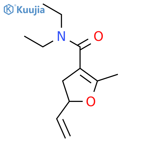 3-Furancarboxamide, 5-ethenyl-N,N-diethyl-4,5-dihydro-2-methyl- structure