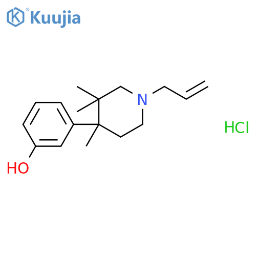 Phenol, 3-[3,3,4-trimethyl-1-(2-propenyl)-4-piperidinyl]-, hydrochloride structure