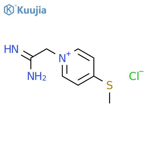 Pyridinium, 1-(2-amino-2-iminoethyl)-4-(methylthio)-, chloride structure