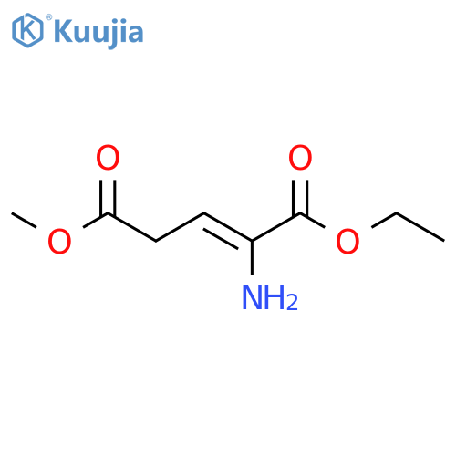 2-Pentenedioic acid, 2-amino-, 1-ethyl 5-methyl ester structure