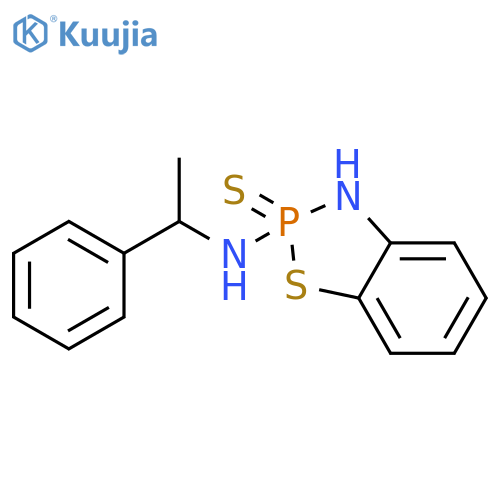 1,3,2-Benzothiazaphosphol-2(3H)-amine, N-(1-phenylethyl)-, 2-sulfide structure