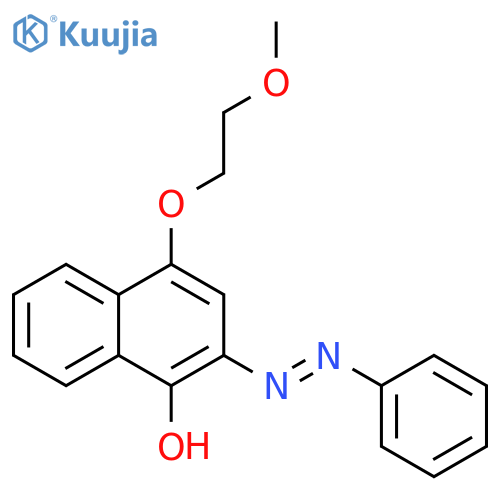 1-Naphthalenol, 4-(2-methoxyethoxy)-2-(phenylazo)- structure