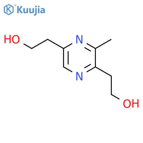 3-Methyl-2,5-bis-(2-hydroxyethyl)pyrazine structure